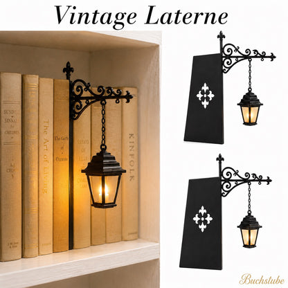 Vintage Laterne – Buchstube Bookshelf Lamp